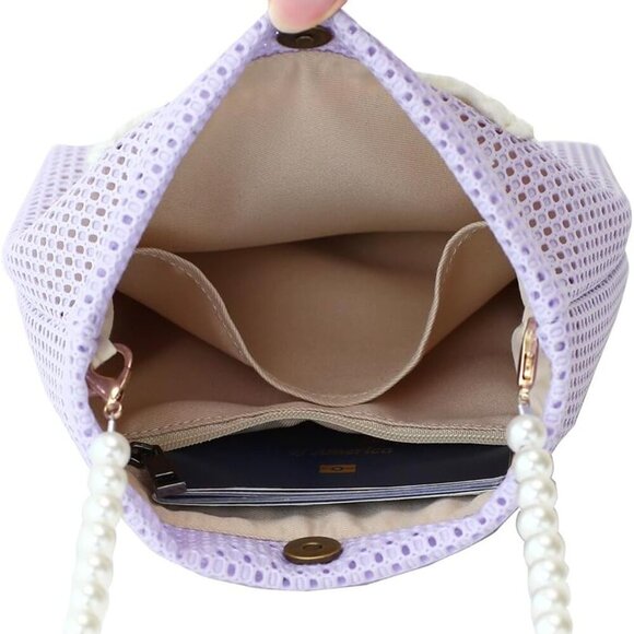 Crossbody Bag for Women & Girls - Small Mesh Purse Wallet with Original Design, - Picture 3 of 9